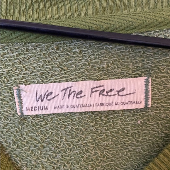 Free People Green Sophie Sweatshirt - Picture 2 of 2